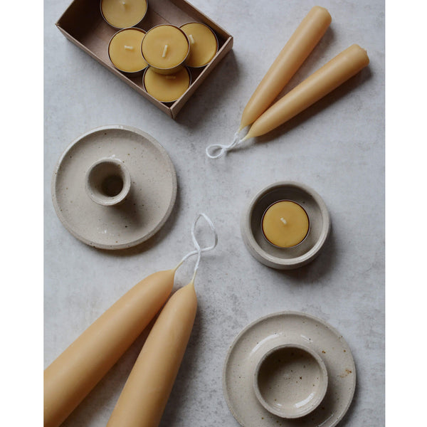British Beeswax Taper Candles