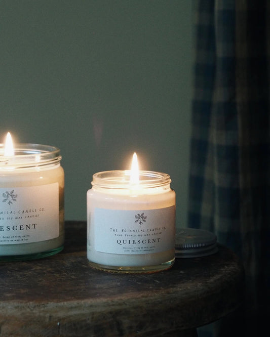 Quiescent scented candle by The Botanical Candle Co.