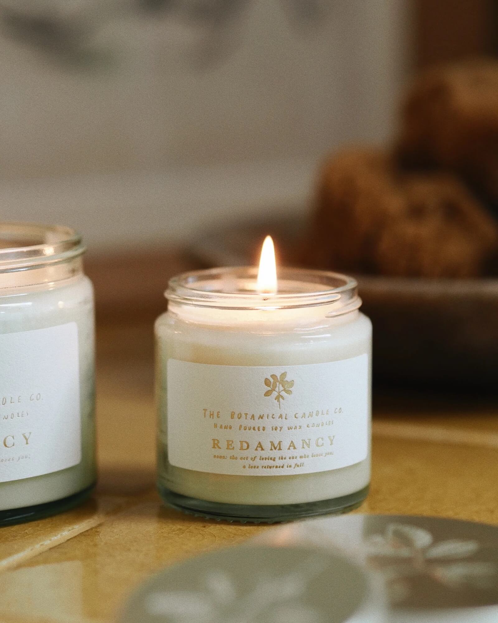 Redamancy scented candle by The Botanical Candle Co.