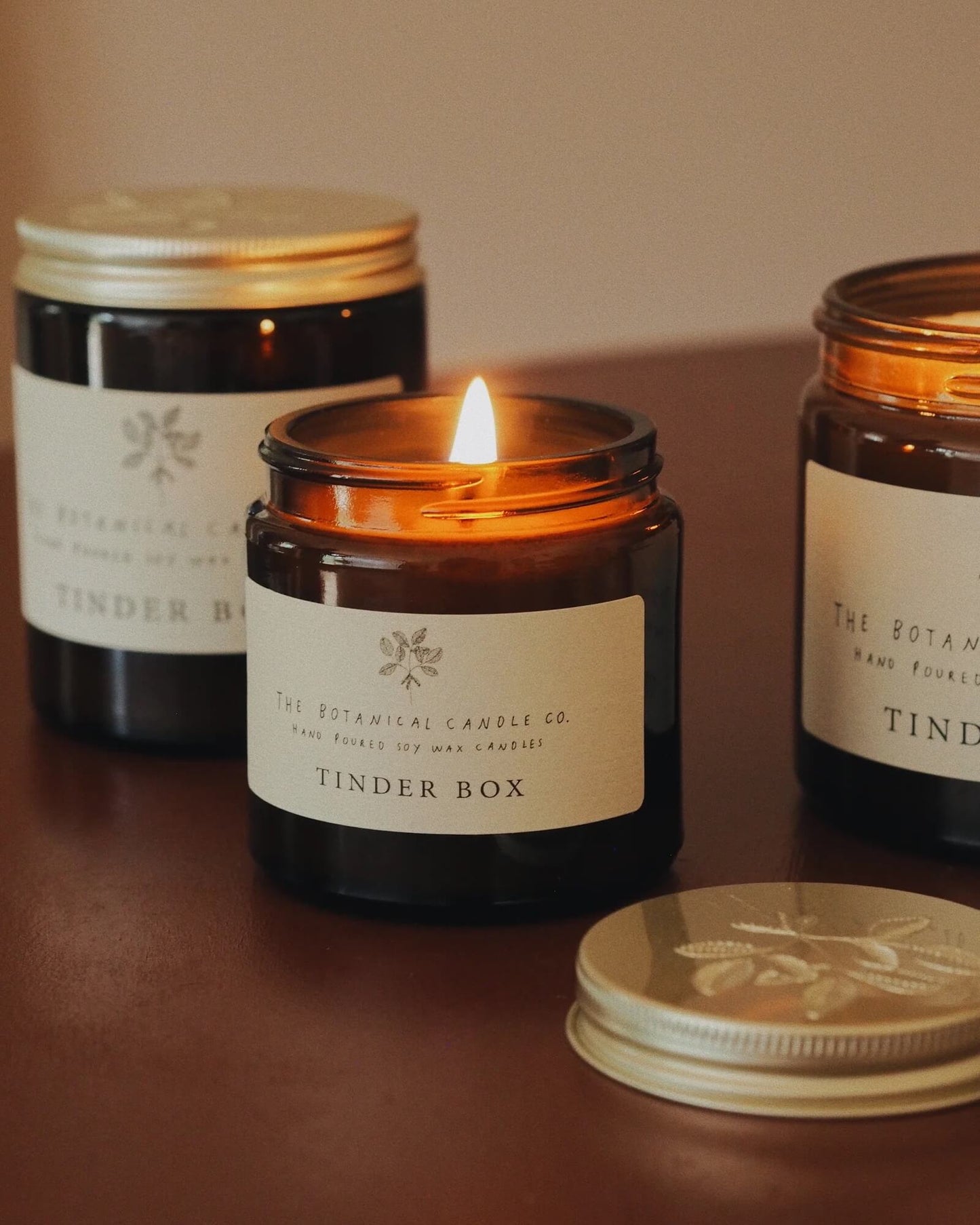Tinder Box scented candle by The Botanical Candle Co.