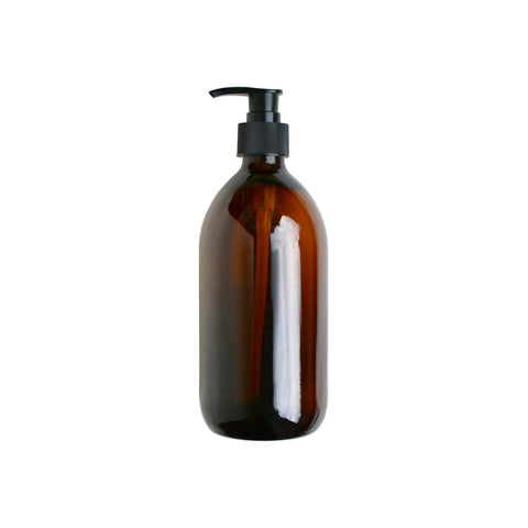 Amber Reusable Glass Bottle 500ml