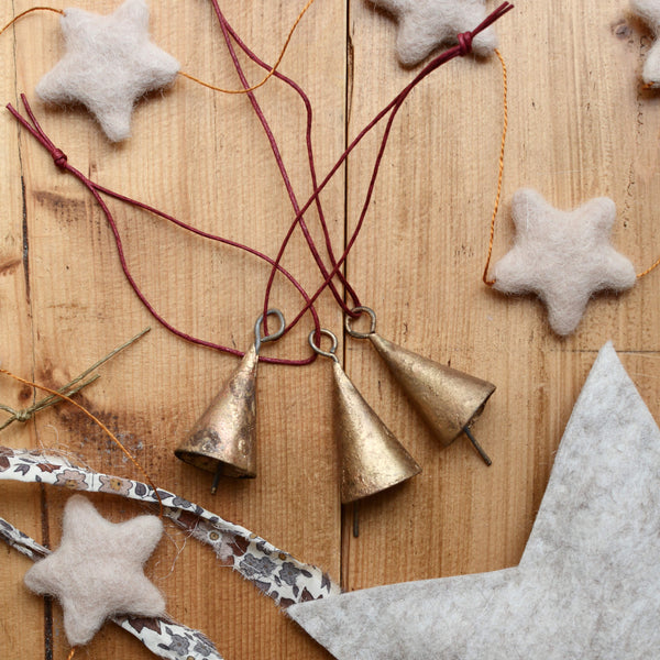 Brass Bell Christmas Tree Ornaments