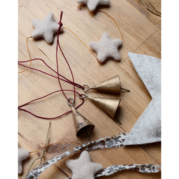 Brass Bell Christmas Tree Ornaments