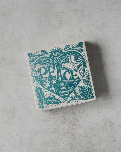 Letterpress Matches Christmas Peace