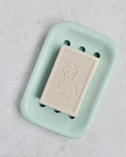 Enamel Soap Dish Mint Green