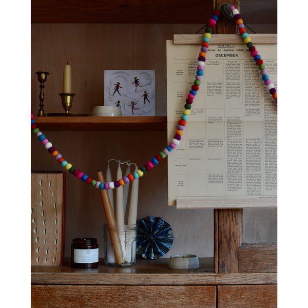 Wool Felt Ball Garland