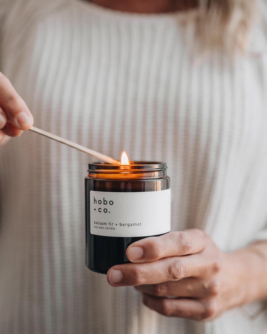 Balsam Fir & Bergamot Soy Wax Scented Candle