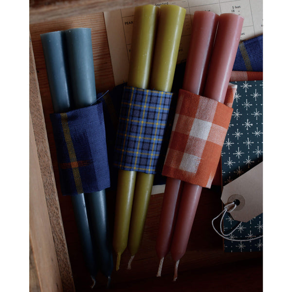 Colourful Beeswax Dinner Candles