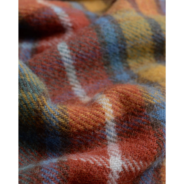 British Pure Wool Check Blanket at Weald Store