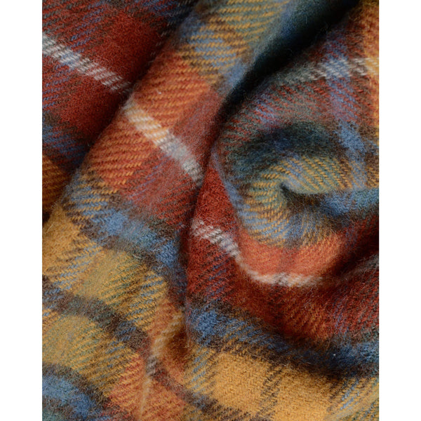 British Pure Wool Check Blanket