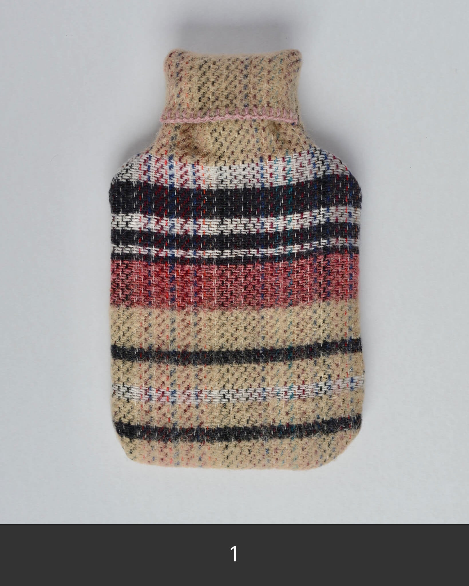 Recycled wool hot water bottle, various colours.