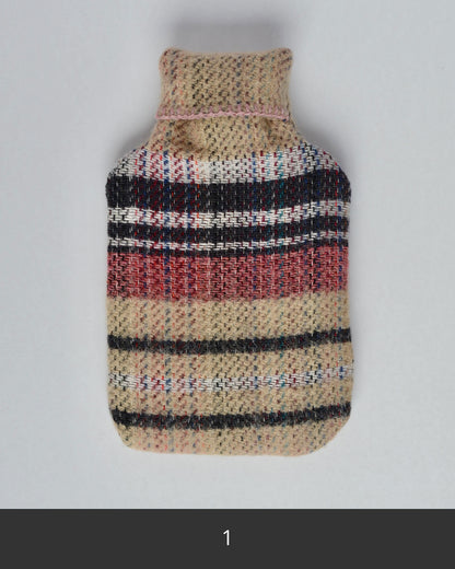 Recycled wool hot water bottle, various colours.