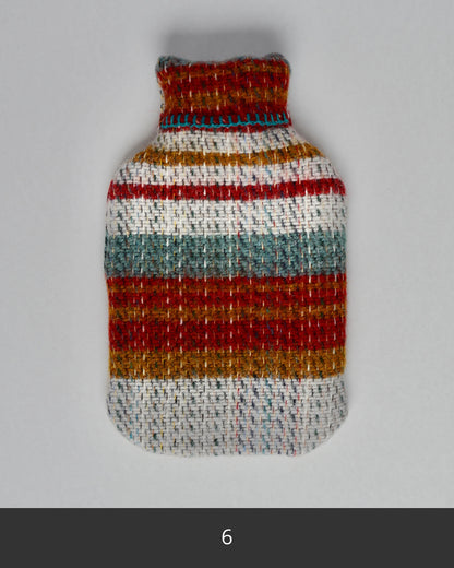 Recycled wool hot water bottle, various colours.
