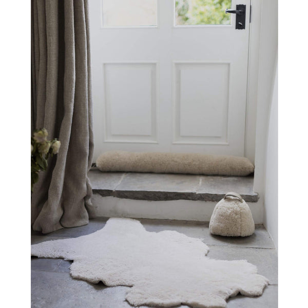 Sheepskin Draught Excluder Natural