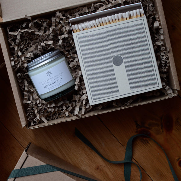Botanical Candle Co Soy and Archivist matches Gift Box