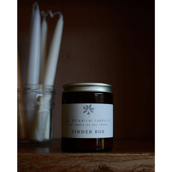 Tinder Box scented candle by The Botanical Candle Co.