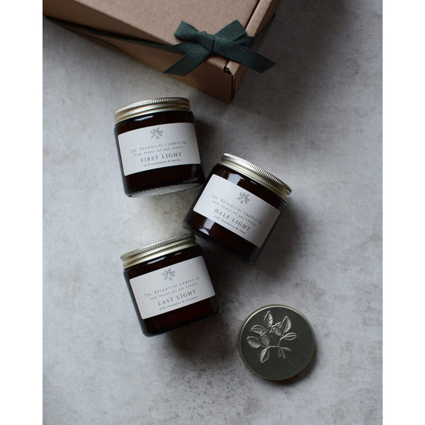 Winter light candles by The Botanical Candle Co.