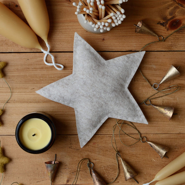 Wool Star Christmas Tree Topper