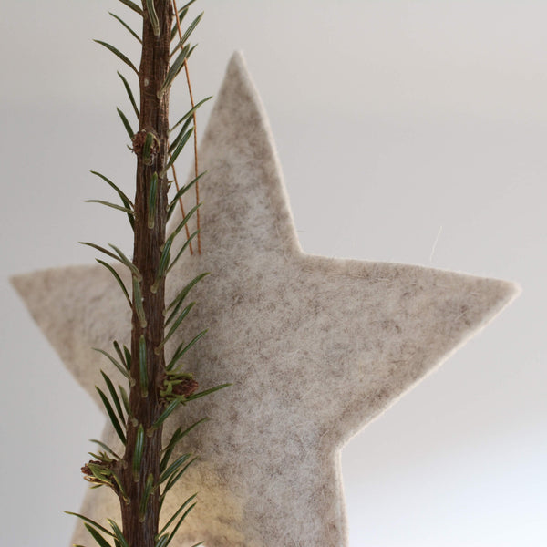 Wool Star Christmas Tree Topper