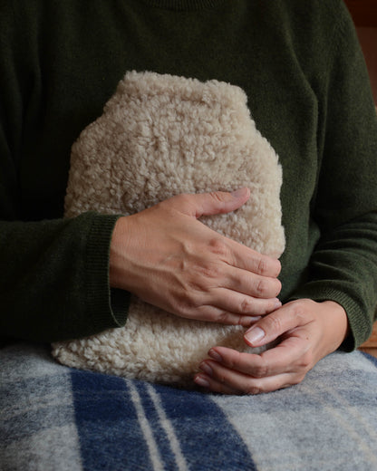 British Pure Wool Check Blanket Navy