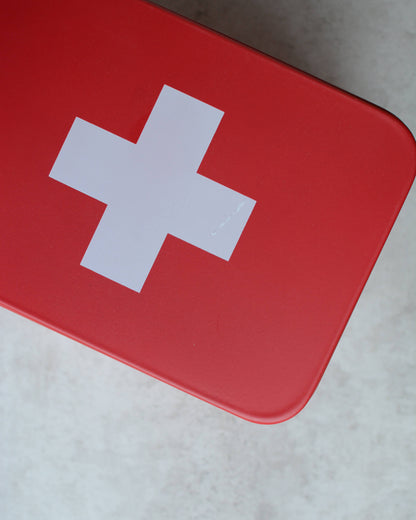 Metal First Aid Storage Box - Red (Seconds)