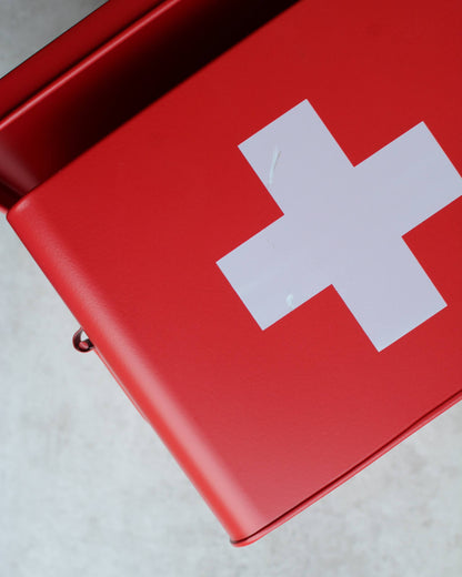 Metal First Aid Storage Box - Red (Seconds)