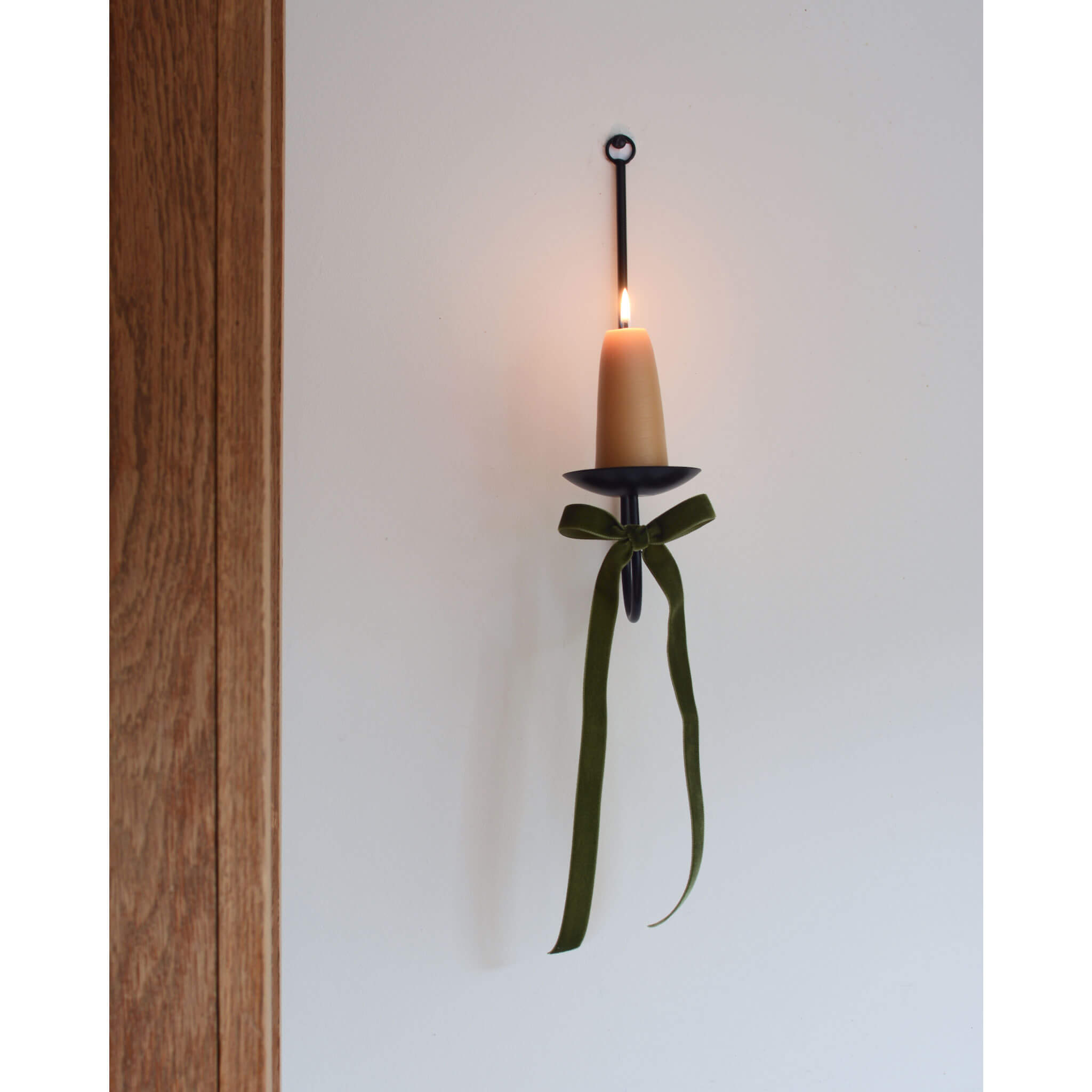 Miniature Black Candle Wall Light For Dollhouse – 1:12 Scale Electric Lighting, Working 12V Bulb, For Miniature Rooms - View #2