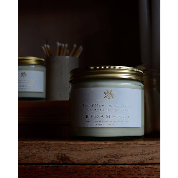 Redamancy scented candle by The Botanical Candle Co.